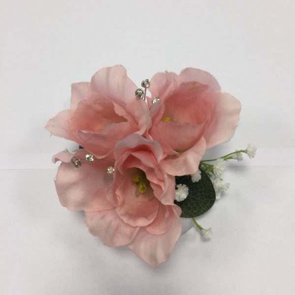 Silk Rose Wrist corsage.