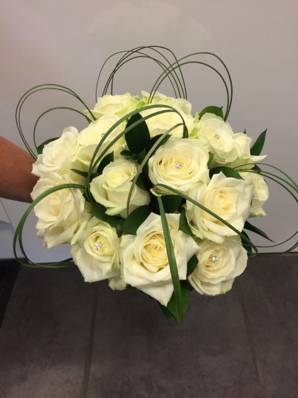 Rose Bouquet with foliage cage