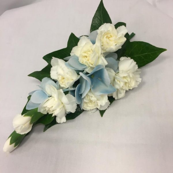 Carnation and Hydrangea corsage