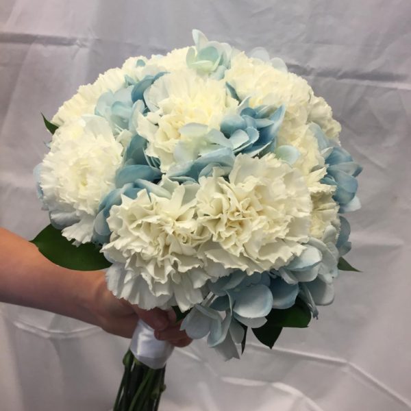 Carnation and Hydrangea bridal Bouquet