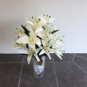 Lily vase arrangement