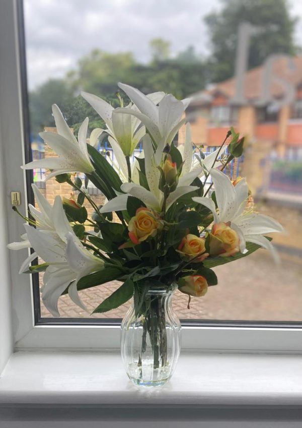 Articial Flowers in a vase