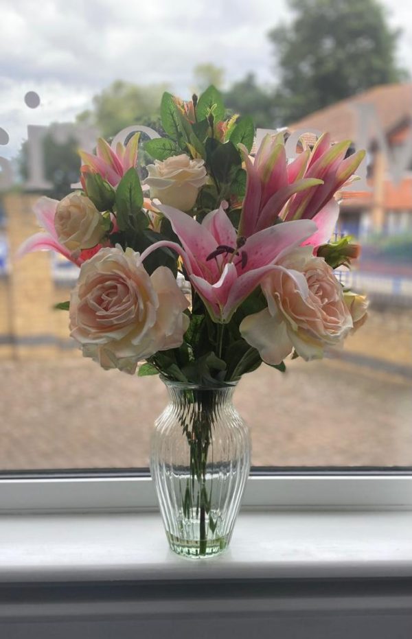 Articial Flowers in a vase