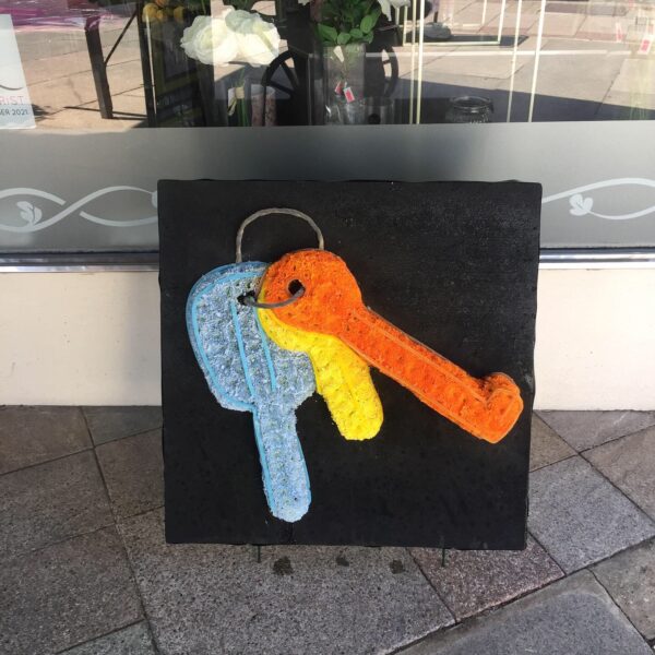Keys on a board